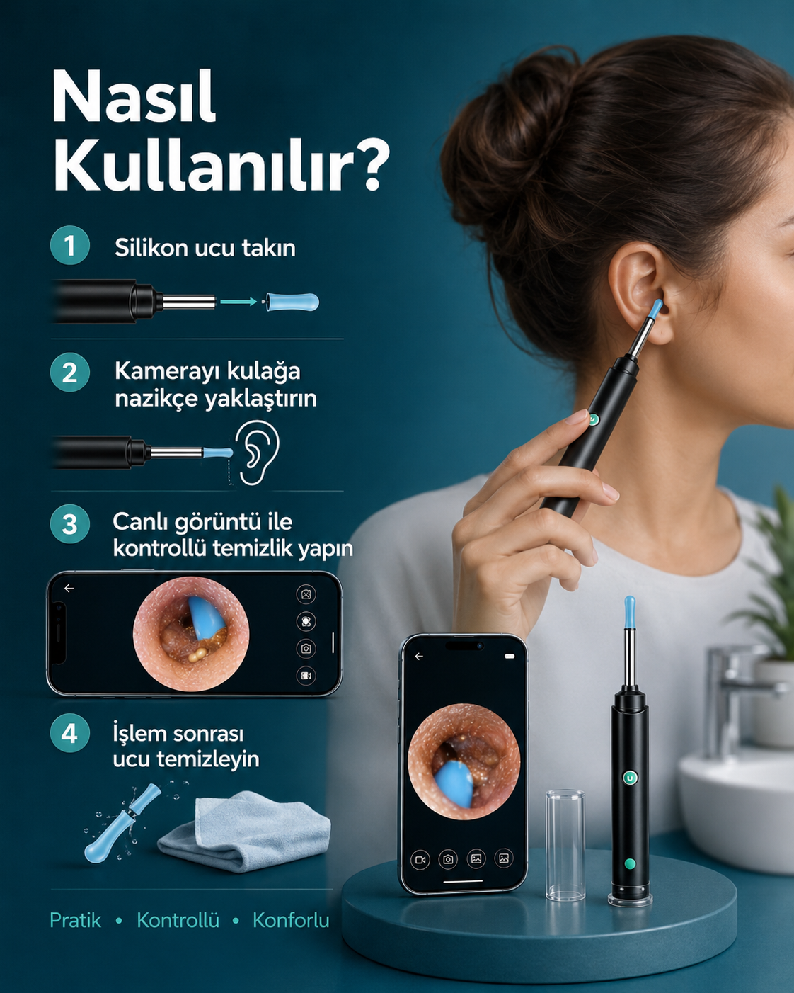 ORIVA kulak temizleme cihazı