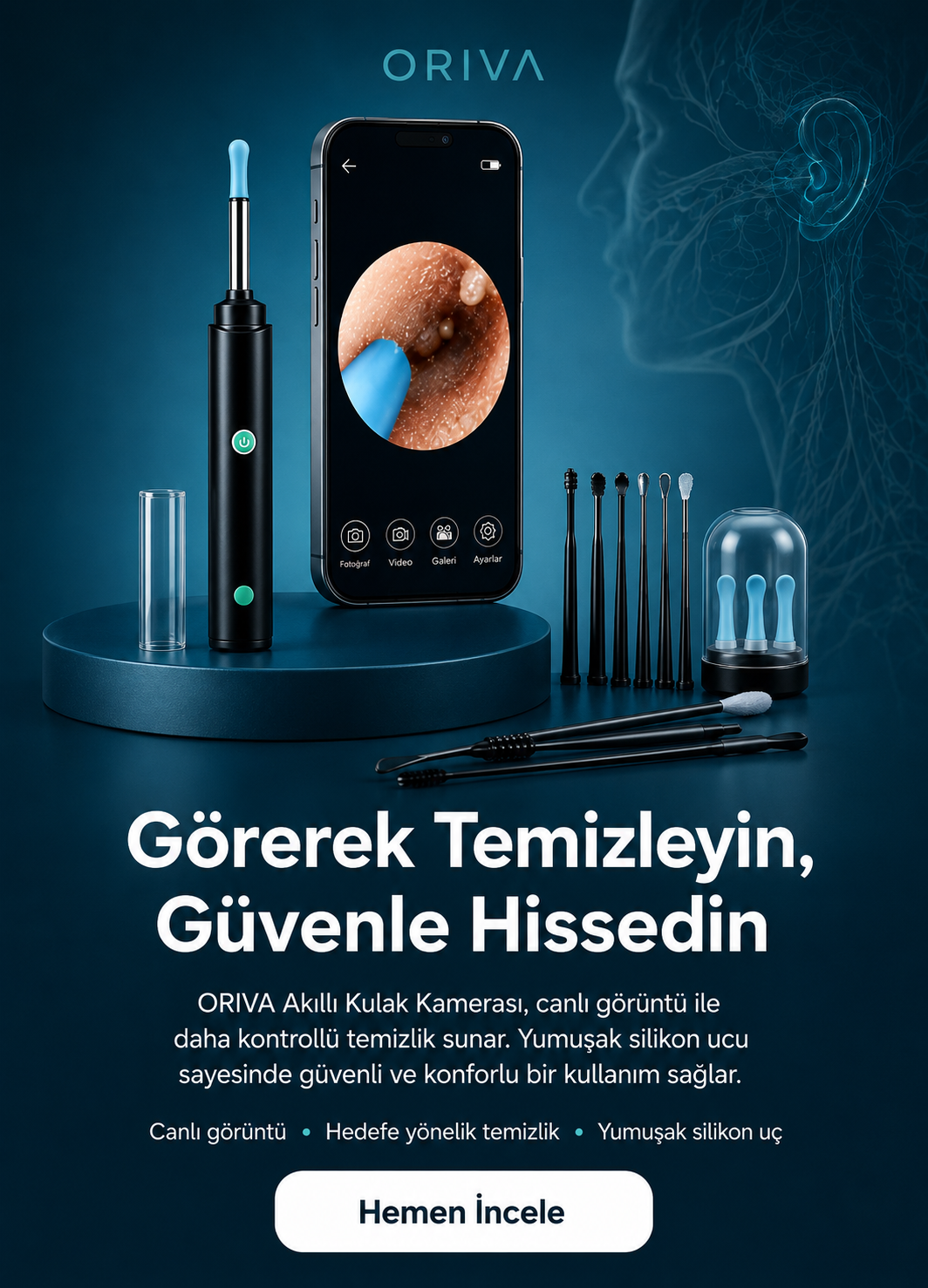 ORIVA kulak temizleme cihazı